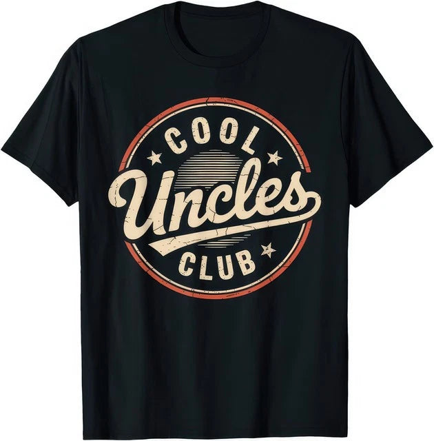 Vintage Cool Uncles Club Funny Uncle Fathers Day Humor T Shirt