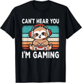 Can_t Hear You I_m Gaming Funny Video Game Retro Gamer Sloth Gift Unisex T-Shirt