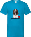 Springer Spaniel Dog Pet Friend Heart Novelty T Shirt Various Colours And Sizes