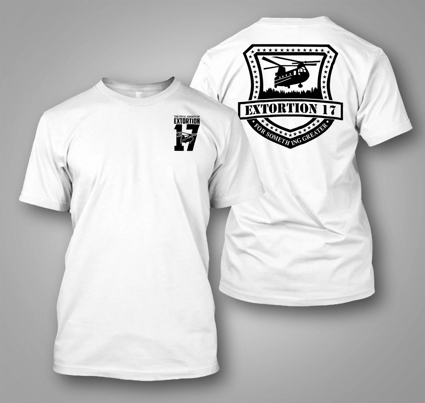 NEW Navy SEALS EXTORTION 17 Seals Team-  Custom Men's Back and front T-Shirt Tee