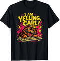 Funny I Am Yelling Carl Donut Cat Meme Graphic T-Shirt