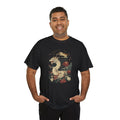 White Dragon Floral Shirt | Minimalist Rising Sun Tee | Modern Streetwear Shirt