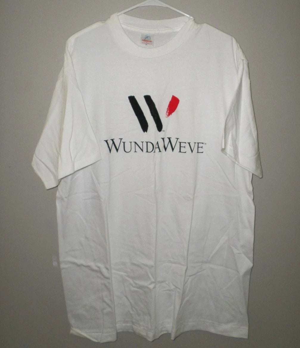 WUNDA WEVE logo tee Mohawk Carpeting XL carpet & rugs manufacturer T-shirt