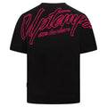 UPTEMPO Oversized Men's "Signature" T-Shirt | Black/Pink | Black Gabber Hakke