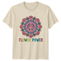 Flower Power Mandala Hippie Nature T-Shirt