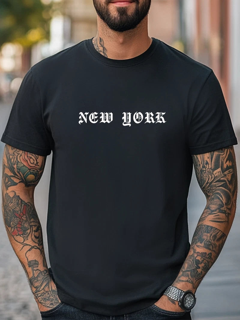 New York Graphic Unisex T-Shirt Women Men Trendy Tee Fashion Casual T-shirt