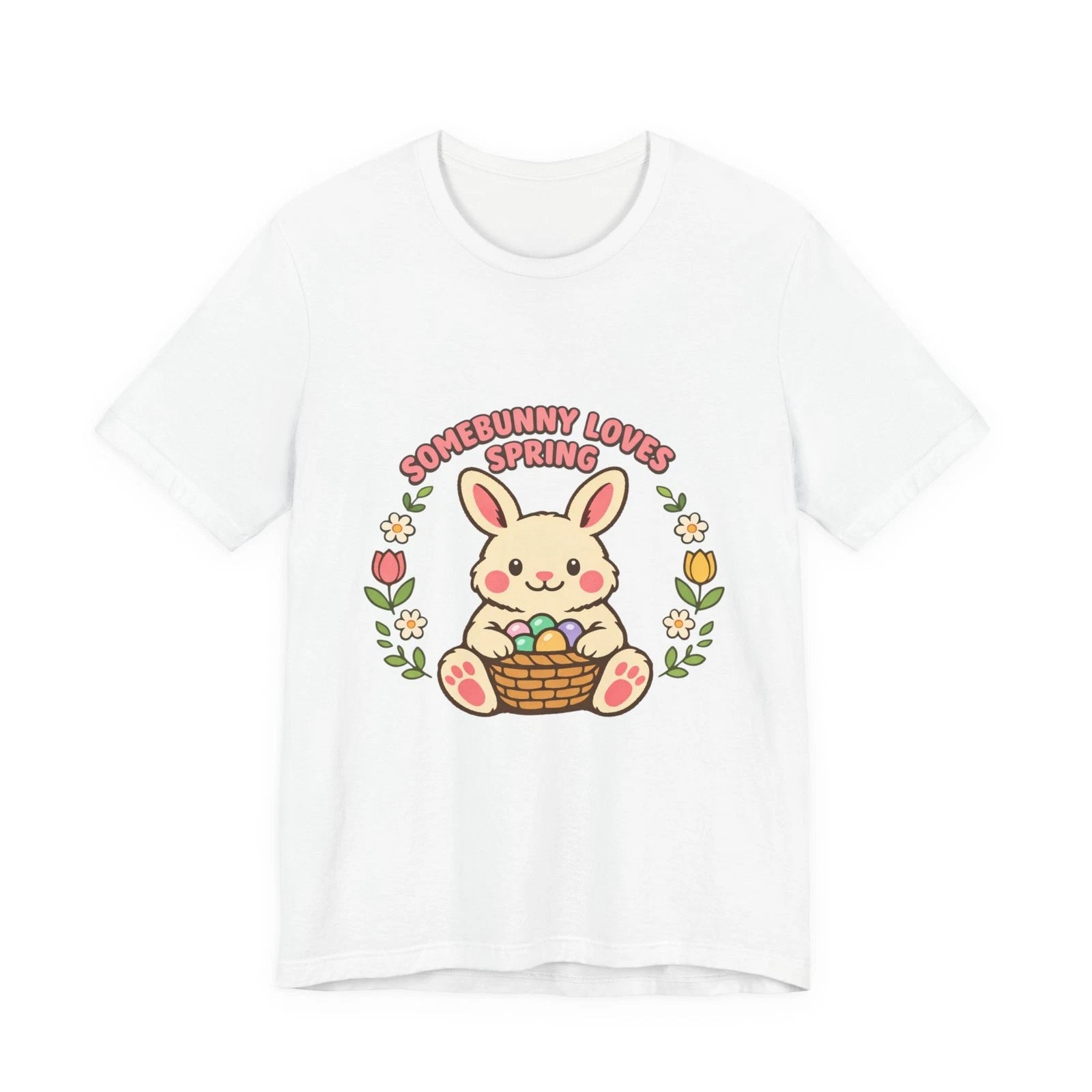 Somebunny Loves Spring T-Shirt | Easter Bunny Aesthetic, Pastel Spring