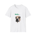 Hello Peeking Dog T-Shirt | Cute Dog Face Tee