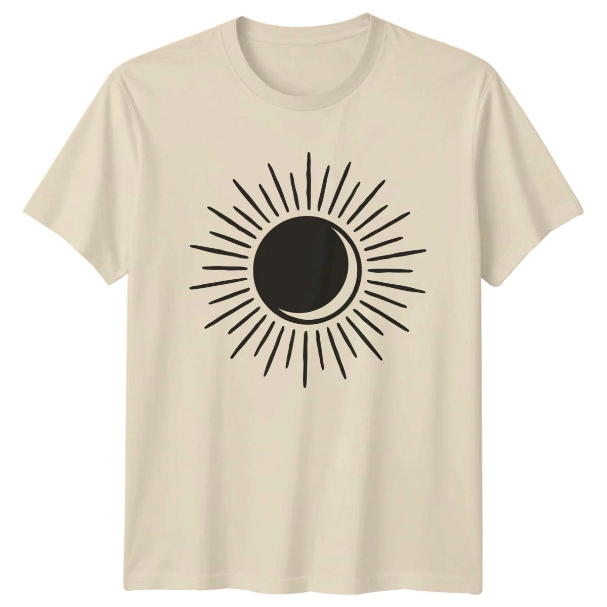 Boho Celestial Sun Moon Design T-Shirt Spiritual Celestial Gift For Him And Her