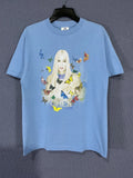 Vintage Shirt Y2K Cher Butterfly The Farewell Tour Goddess of Pop Light Blue M