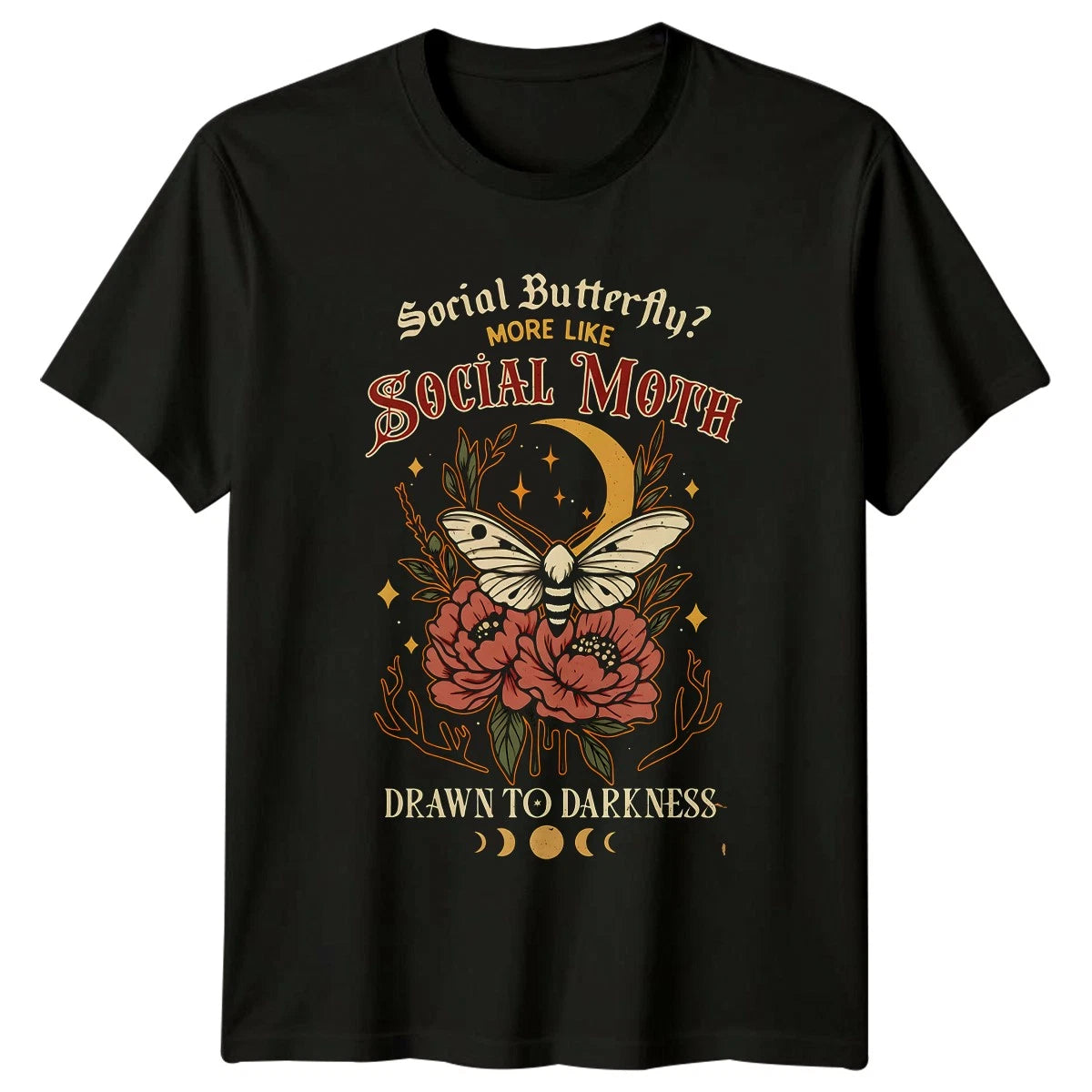 Social Butterfly More Like Social T-Shirt Dark Academia Introvert Gift For Him