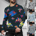 Casual Daily Wear Casual Sport Top Long Sleeved Pullover Activewear For Men