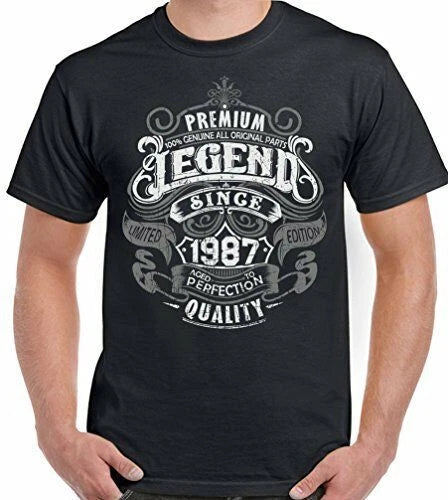 39th Birthday T-Shirt 1987 Premium Legend Since Mens Funny 39 Year old Top