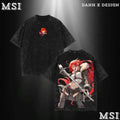 Eris | Mushoku Tensei T-shirt Vintage Washed Tee Double Printed Fiery Bond