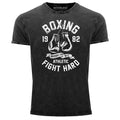 Mens Vintage Shirt Boxing Boxing Fight Hard Brooklyn NYC Retro Motif Sports