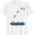 Funny Penguin Pocket Cute Diving Penguin for Animal Lover T-Shirt