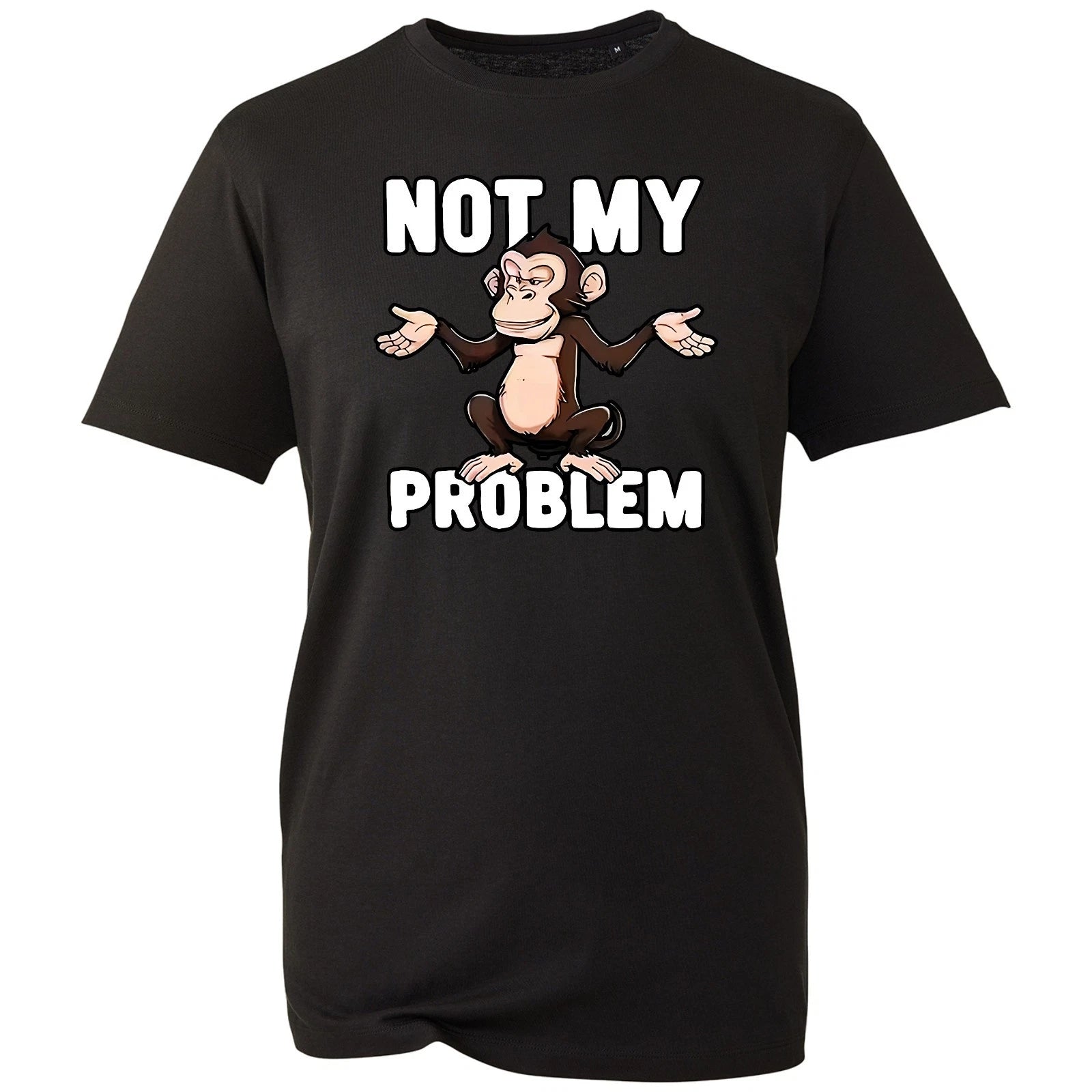 Cute Chimpanzee Joke Tshirt Office Humour Prank Gift Shrugging Ape Graphic Cover