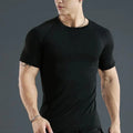 Men's Compression T Shirt Short Sleeve Gym Running Fitness Sports Top