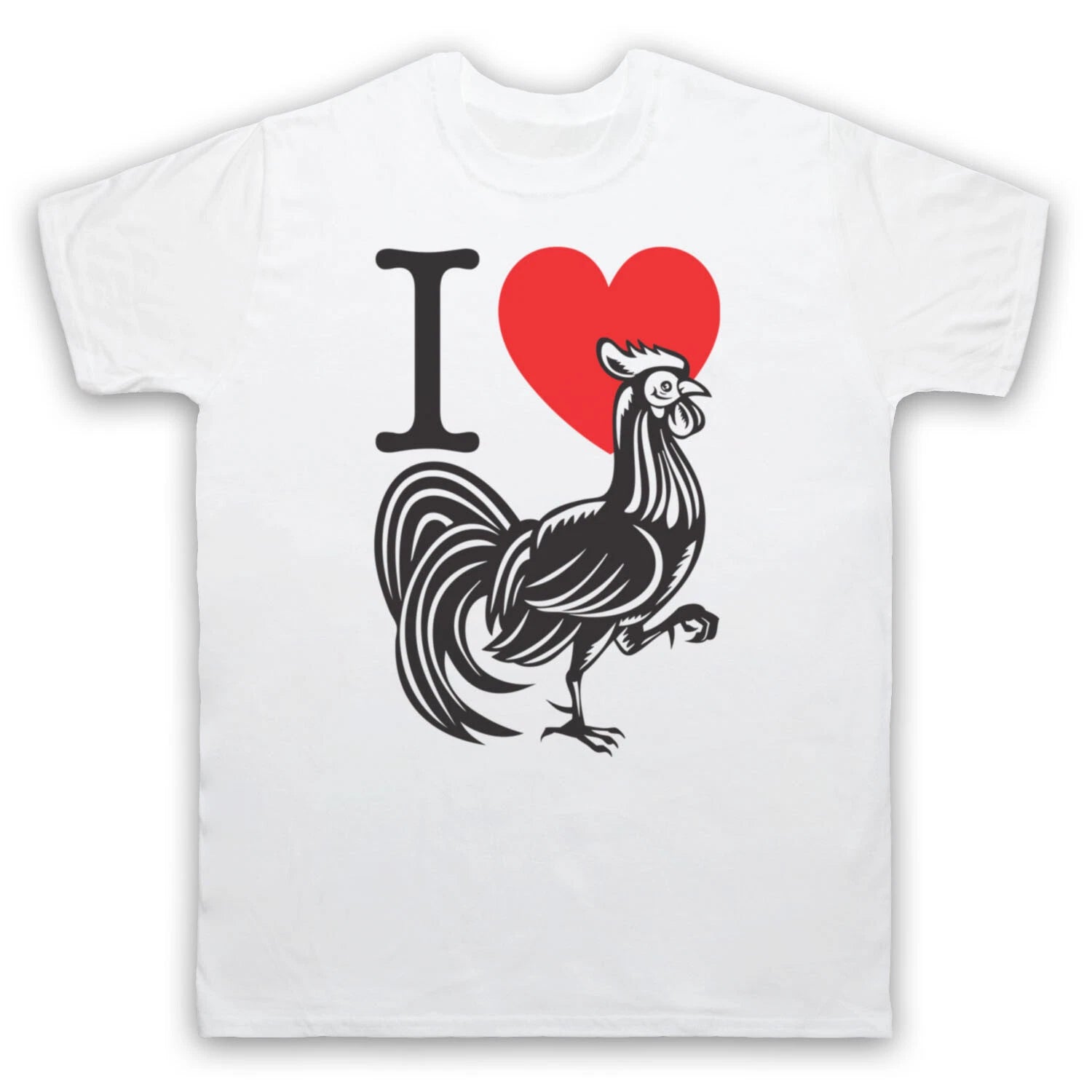 I LOVE COCK RETRO SLOGAN FUNNY COMEDY HEN NIGHT TOUR MENS & WOMENS T-SHIRT