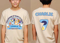 Personalized BIuey Print Custom Name Number Birthday Gift S-5XL