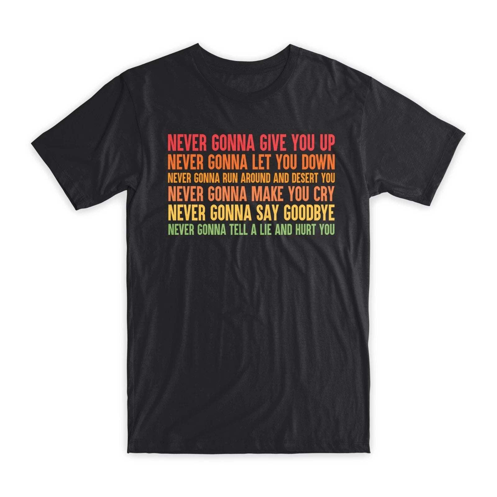 Rick Roll T-Shirt 100% Cotton Premium T-shirt Never Gonna Give You Up Funny Tee