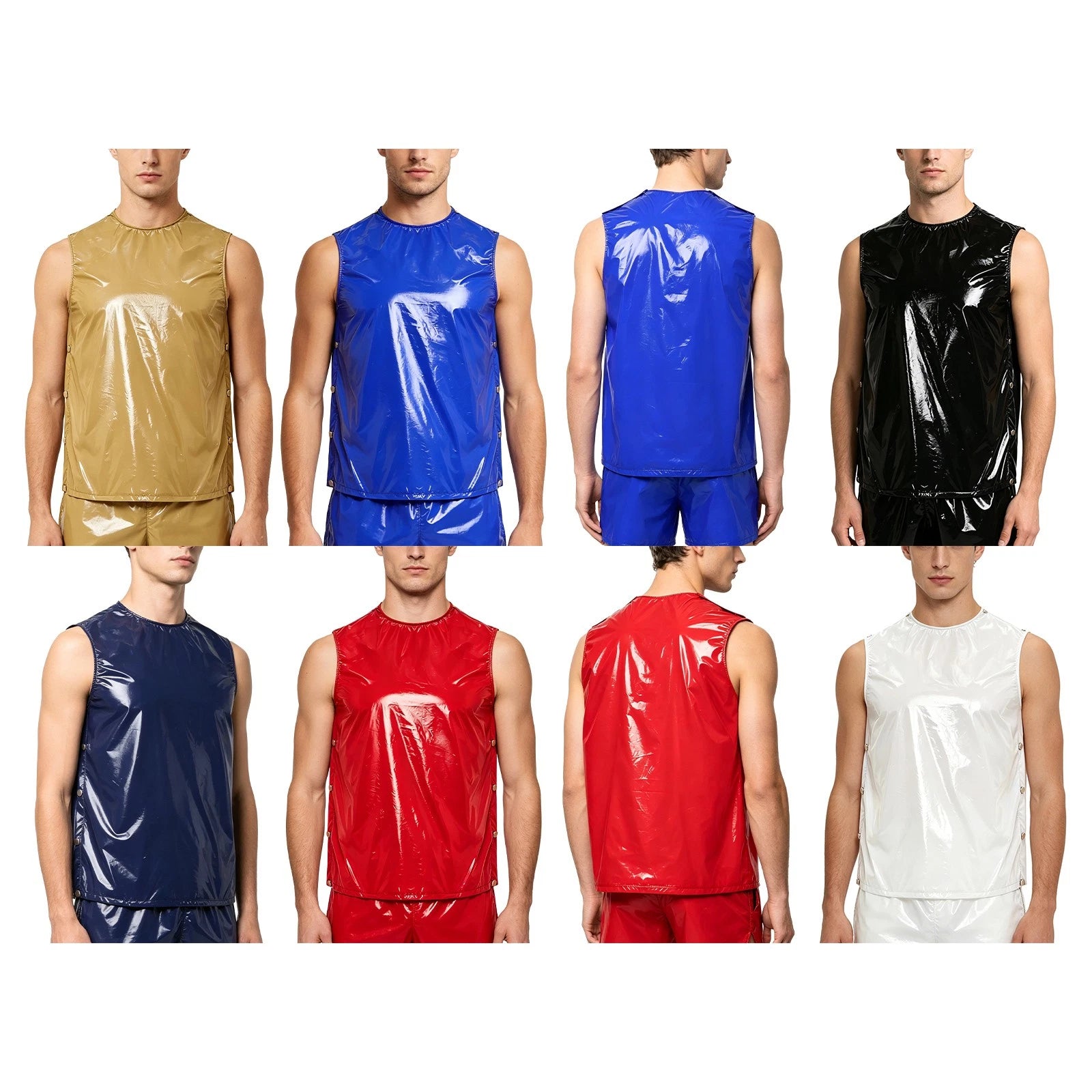 Mens Vest Football Tops Basketball Undershirt Gymnastics T-Shirts Exercise Gym