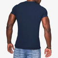Men's Button Detail Round Neck Short Sleeve Slim Fit T Shirt for Everyday Style
