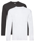 Fruit of the Loom Lightweight Cotton Summer Long Sleeve Tee Shirt T-Shirt S-3XL