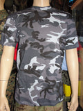 Skyblue Camouflage T-Shirt Urban Camo Blue