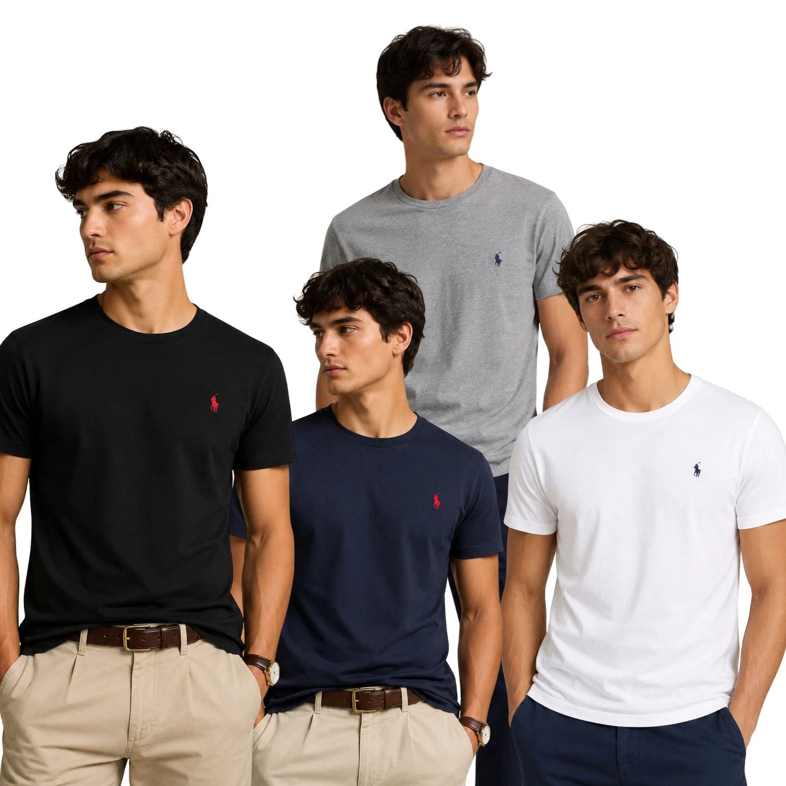 Polo Ralph Lauren Men's  Crew Neck T-Shirt Embroidered Pony Logo