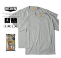 BIG JOHN 2 PACK T-SHIRT Short sleeves　Gray Made in Japan