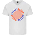 Sounds Mens V-Neck Cotton T-Shirt