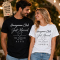 Personalised Honeymoon Just Married Matching Couple T Shirt