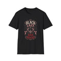 Black Lace Bad Mood Shirt, Gothic Coquette Tee Gift for Her