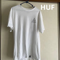 HUF Print T-Shirt White Small Logo Casual Streetwear Used