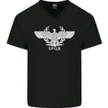 Gym SPQR Training Bodybuilding Mens V-Neck Cotton T-Shirt