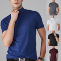 Mens Slim Fit Tee 95%Polyester 5%Spandex Short Sleeve Slim Fit Pullover