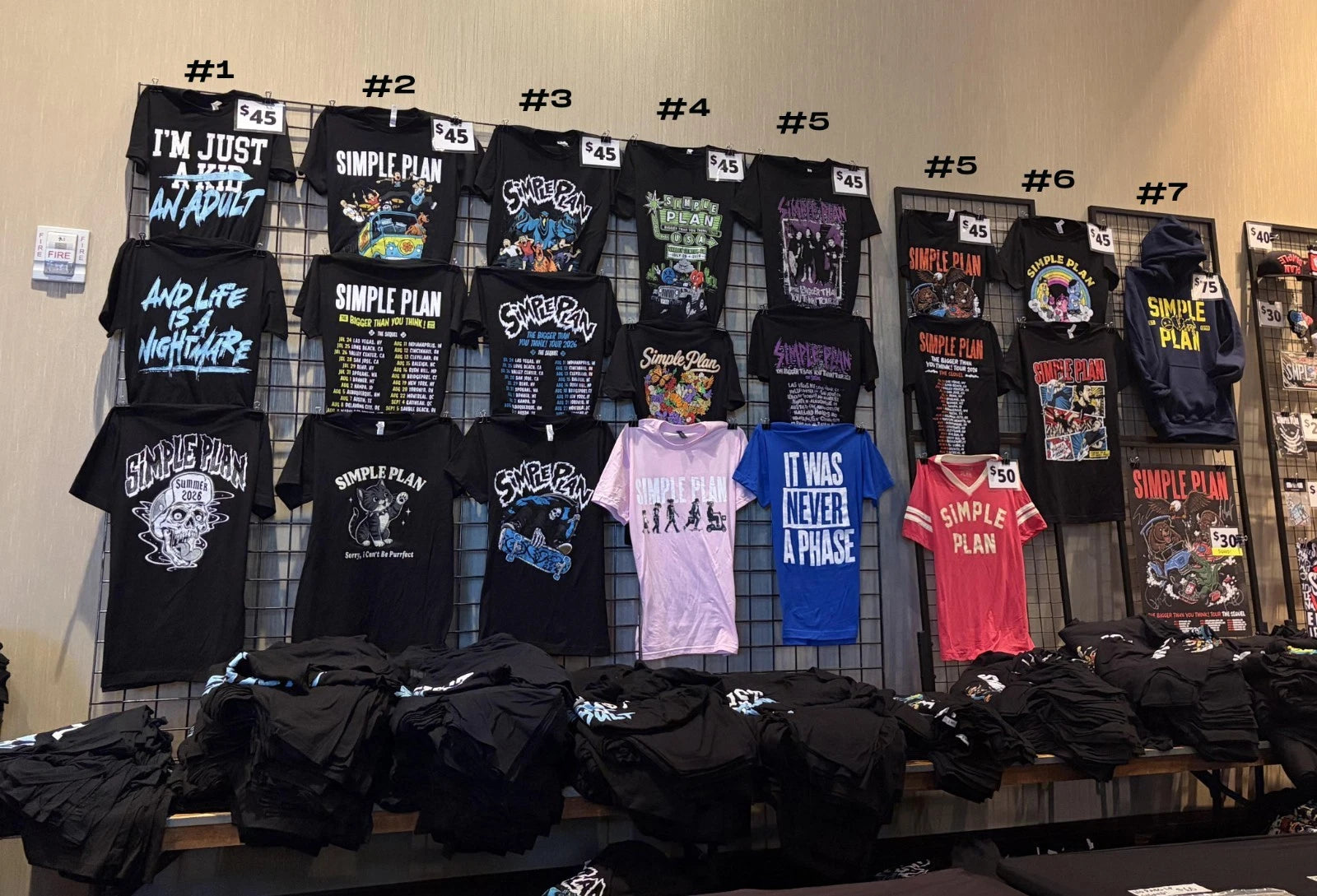 HOT Simple Plan The Bigger Than You Think US Tour 2026 Merch Reprint