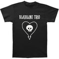 Authentic ALKALINE TRIO Simple Heart Skull Logo Punk Rock T-Shirt S-2XL NEW