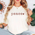 Peace Shirt | Minimalist Typewriter Font Bella Canvas Tee | Simple Inspirational
