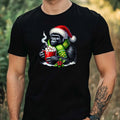 Mens Christmas Gorilla Theme Cotton T-Shirt Size XS to 5XL