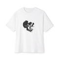 Distressed Black Skull Tee | Boxy T-Shirt Heavyweight Skull Y2K emo shirt