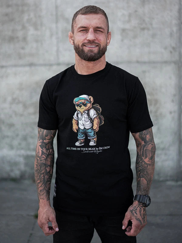 Urban Environment T-shirt All Time On Tour Bear Black
