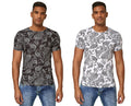 Bandana T-Shirt Streetwear Shirt Hip Hop Tupac 2Pac Men's Black White