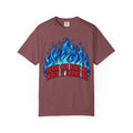 Blue Flame 'Death Can Have Me When It Earns Me' T-Shirt | Graphic Tee