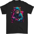 Gaming Cat Cool Gamer Video Games Mens T-Shirt 100% Cotton