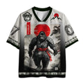 Samurai Gorilla 3D Printed Football Jersey Unisex Polyester Breathable Quickdry