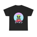 Alien Ramen Unisex Tee Cute Japanese Graphic T-Shirt Sci-Fi Humor Shirt Fun Gift