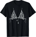 Gothic Spider Web Halloween Aesthetic Design T-Shirt