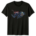 Falkland Islands Map T-Shirt Polygonal Flag Geography Gift For Him And Her